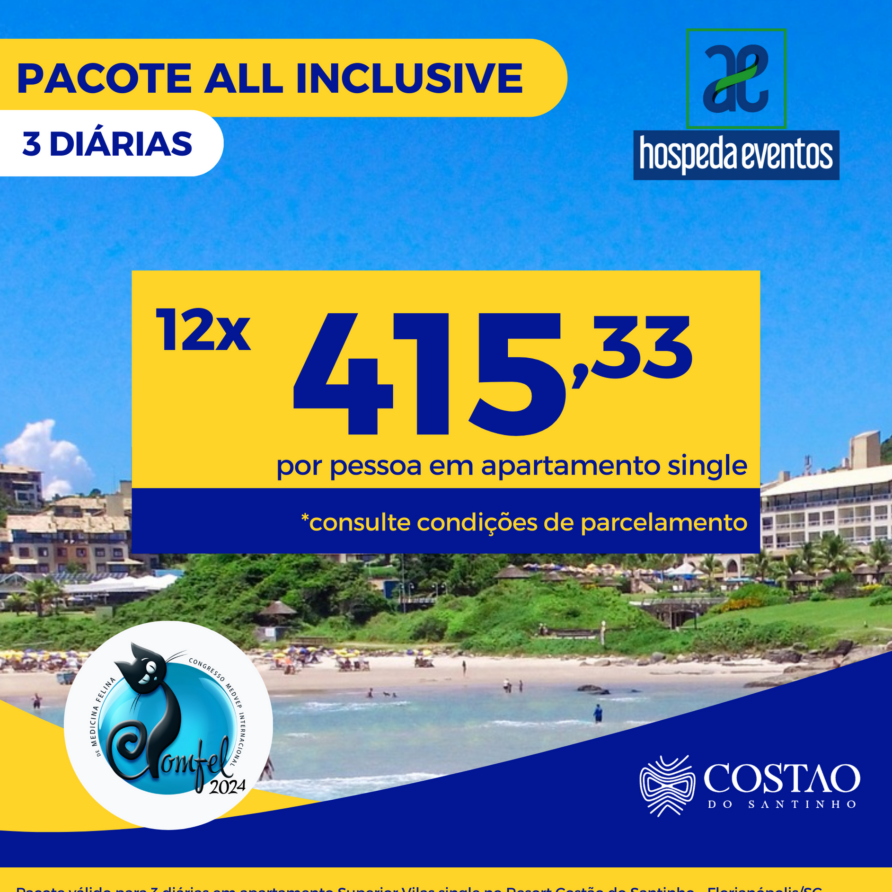 Pacote 3 Diárias Apartamento Superior Vilas Single (All Inclusive) + brinde