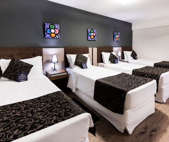(1 PESSOA) Apartamento Quádruplo – Hotel Sibara