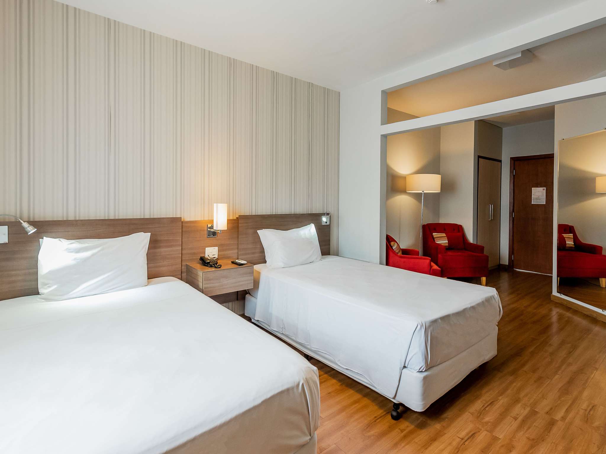 Apartamento Standard com 2 camas de Solteiro -Ibis Styles Campinas Alphaville